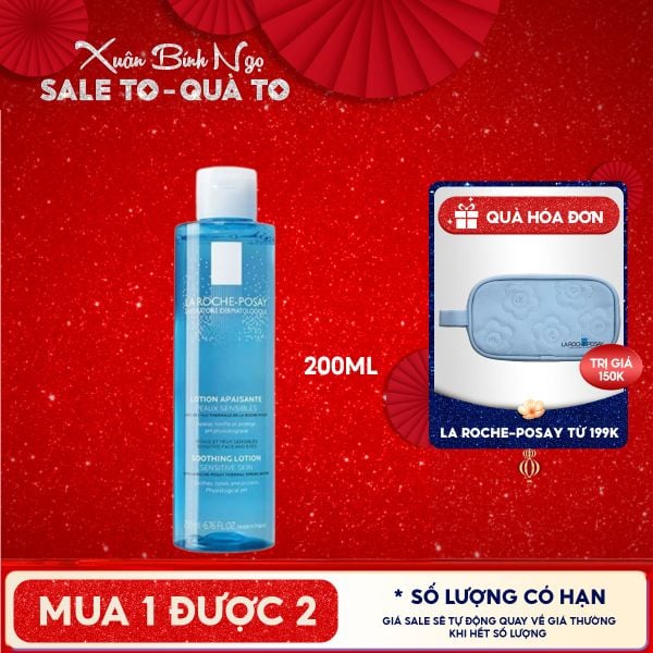  Nước Hoa Hồng La Roche-Posay Giúp Cân Bằng Da Giàu Khoáng Chất Soothing Lotion Sensitive Skin 200ml 