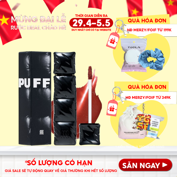  [NEW][V6 PUFFER] Son Kem Lì Merzy Bền Màu, Lâu Trôi The First Velvet Tint 