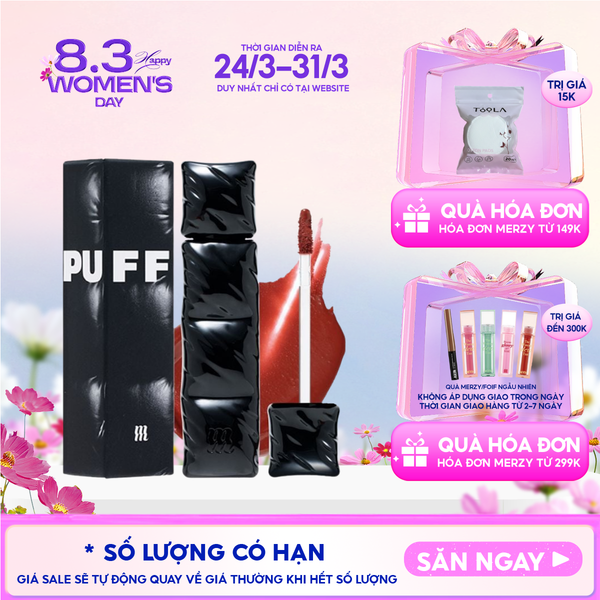  [NEW][V6 PUFFER] Son Kem Lì Merzy Bền Màu, Lâu Trôi The First Velvet Tint 