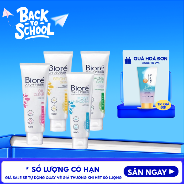  Sữa Rửa Mặt Tạo Bọt Bioré Chăm Sóc Da Skin Purifying Facial Foam 
