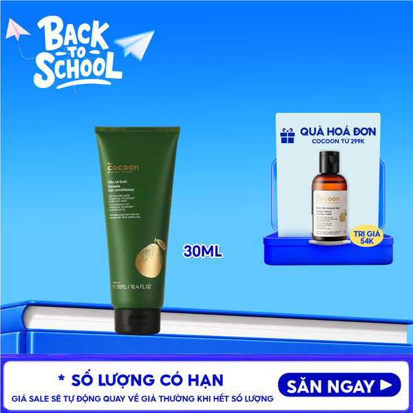  Dầu Xả Cocoon Tinh Chất Dầu Bưởi Giúp Giảm Gãy Rụng & Hỗ Trợ Mọc Tóc Pomelo Conditioner 