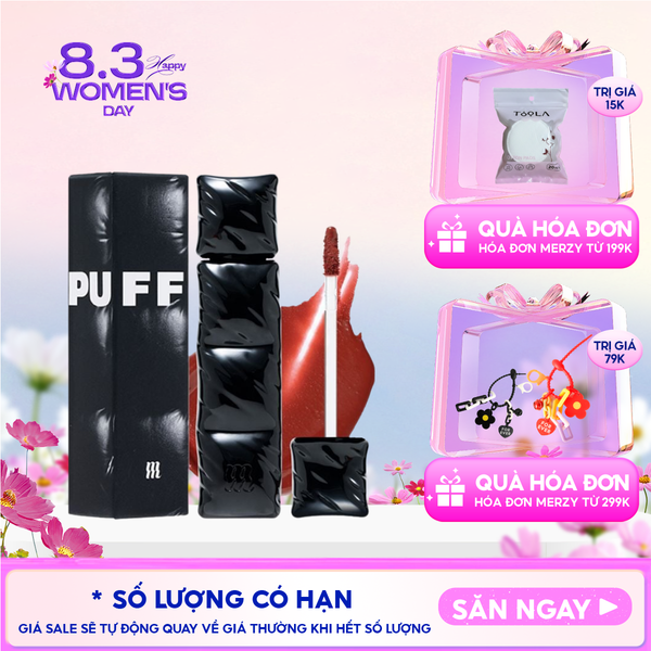  [NEW][V6 PUFFER] Son Kem Lì Merzy Bền Màu, Lâu Trôi The First Velvet Tint 