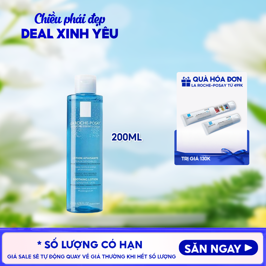 Nước Hoa Hồng La Roche-Posay Giúp Cân Bằng Da Giàu Khoáng Chất Soothing Lotion Sensitive Skin 200ml