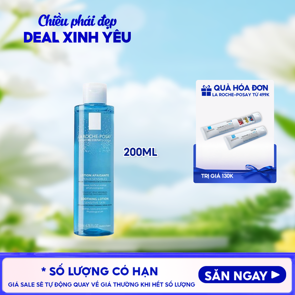  Nước Hoa Hồng La Roche-Posay Giúp Cân Bằng Da Giàu Khoáng Chất Soothing Lotion Sensitive Skin 200ml 