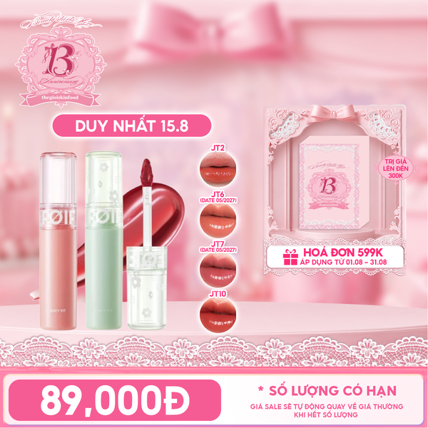 Son Tint Bóng FOIF Thuần Chay, Ẩm Mọng, Bền Màu Juicy Fit Tint 
