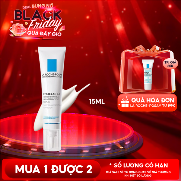  Kem Giảm Mụn La Roche-Posay Dành Cho Mụn Sưng Đỏ Effaclar A.I 15ml 