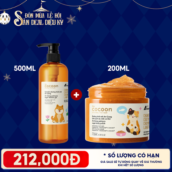  Gel Tắm Đường Thốt Nốt Cocoon An Giang Palmyra Sugar Shower Gel 500ml 