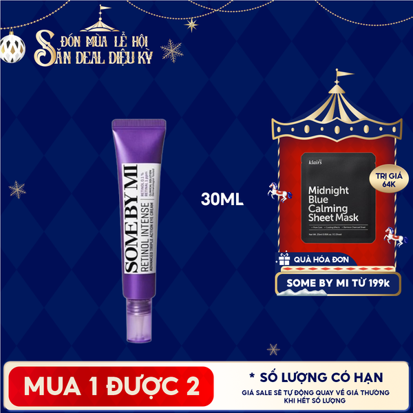  Kem Dưỡng Mắt Some By Mi Cải Thiện Quầng Thâm, Hỗ Trợ Dưỡng Sáng Da Retinol Intense Advanced Triple Action Eye Cream 30ml 