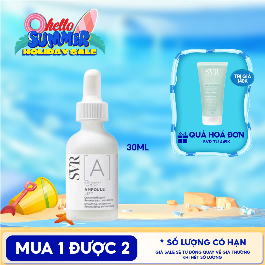 Serum SVR Tinh Chất Ngăn Ngừa Lão Hóa, Dưỡng Da Mềm Mịn SVR A Ampoule Lift 30ml