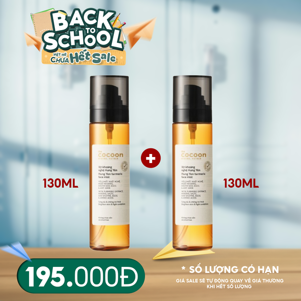  Xịt Khoáng Cocoon Nghệ Hưng Yên Giúp Sáng Da Turmeric Face Mist 130ml 