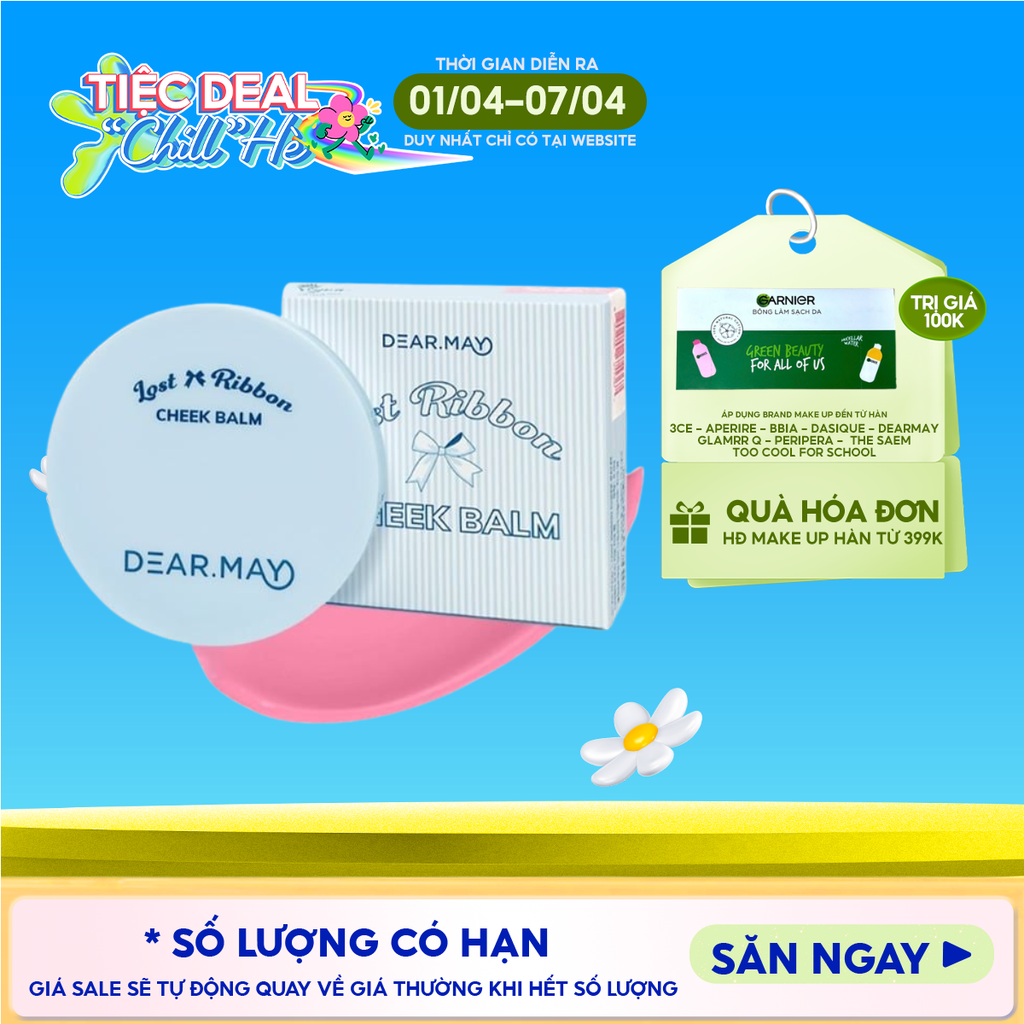 Má Hồng Dạng Kem Dearmay Thuần Chay Lost Ribbon Cheek Balm 4g