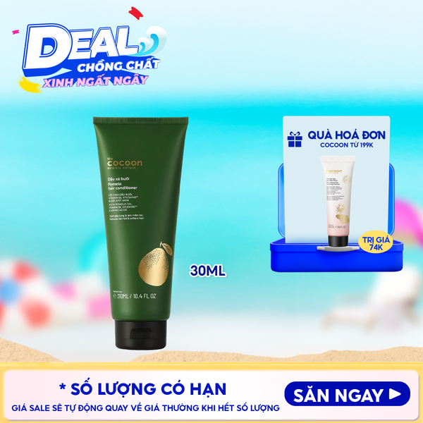  Dầu Xả Cocoon Tinh Chất Dầu Bưởi Giúp Giảm Gãy Rụng & Hỗ Trợ Mọc Tóc Pomelo Conditioner 