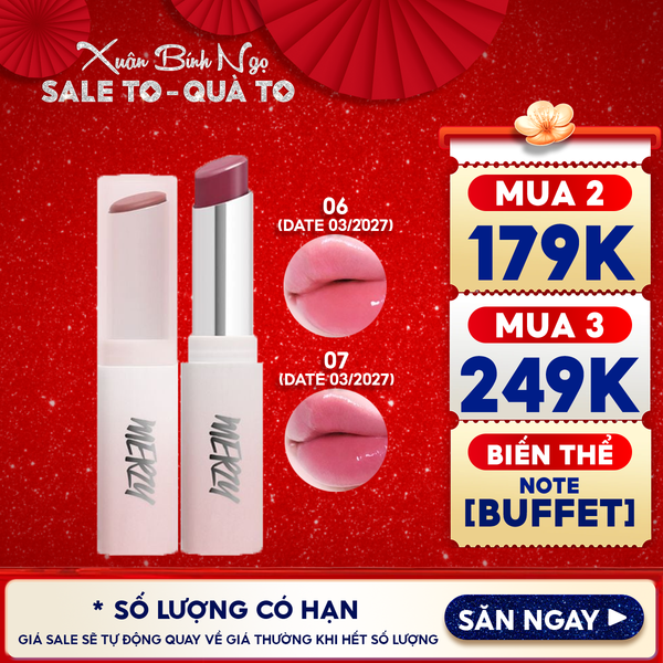  [LB1 -LB8] Son Dưỡng Ẩm Merzy Có Màu Cho Môi Mềm Mịn, Căng Mọng Siren Melting Color Lip Balm 3g 
