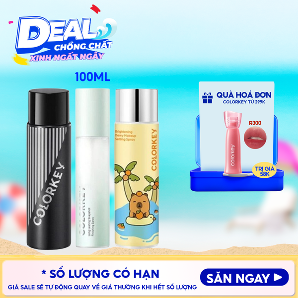  Xịt Khóa Makeup Colorkey Lâu Trôi Spray 100ml 