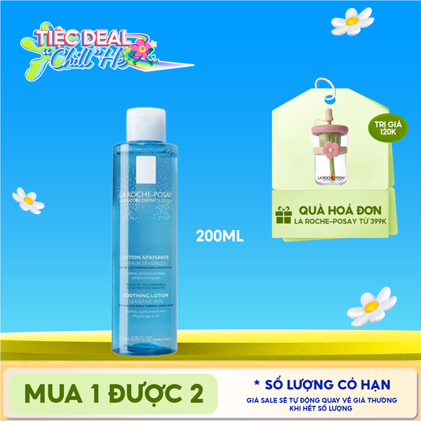  Nước Hoa Hồng La Roche-Posay Giúp Cân Bằng Da Giàu Khoáng Chất Soothing Lotion Sensitive Skin 200ml 