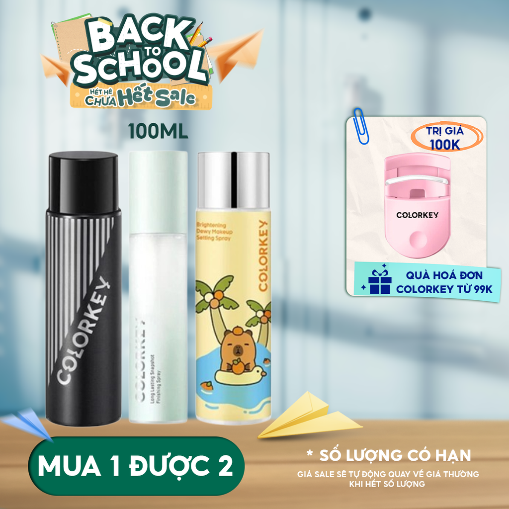 Xịt Khóa Makeup Colorkey Lâu Trôi Spray 100ml