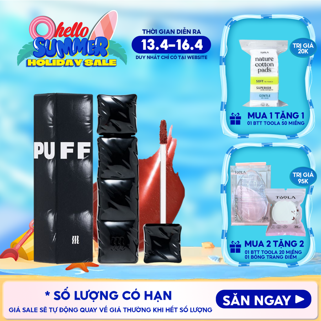 [NEW][V6 PUFFER] Son Kem Lì Merzy Bền Màu, Lâu Trôi The First Velvet Tint