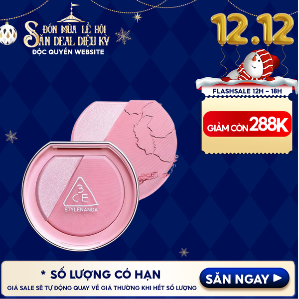  Phấn Má Hồng Bắt Sáng 3CE Blushlighter 9g 