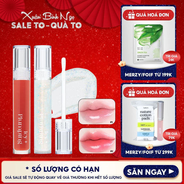  Son Bóng Cho Môi Căng Mọng Merzy Icy Plumping Lip Gloss 4.5g 