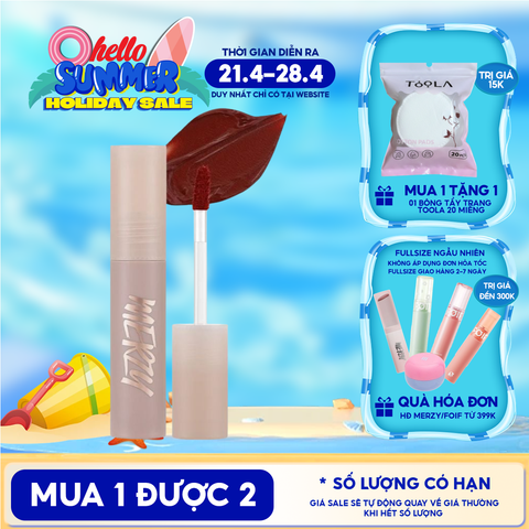 [Academia Collection] Son Kem Merzy Siêu Lì, Lâu Trôi, Lên Màu Chuẩn Academia Mellow Tint 4g