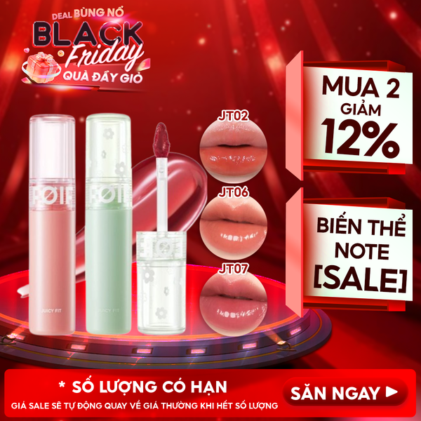  Son Tint Bóng FOIF Thuần Chay, Ẩm Mọng, Bền Màu Juicy Fit Tint 