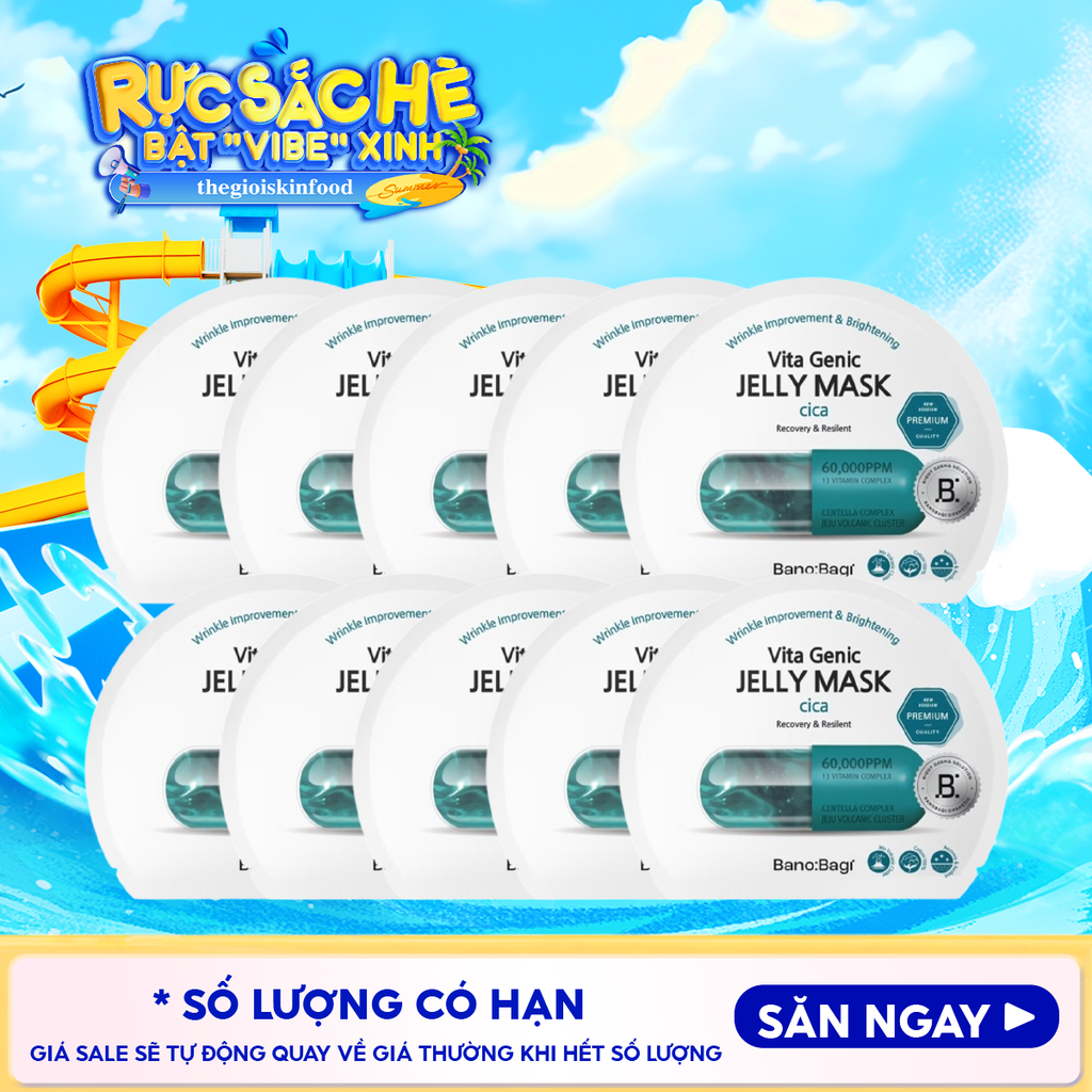 Combo 10 Miếng Mặt Nạ Banobagi Dưỡng Da Chuyên Sâu Vita Genic Jelly Mask 30g