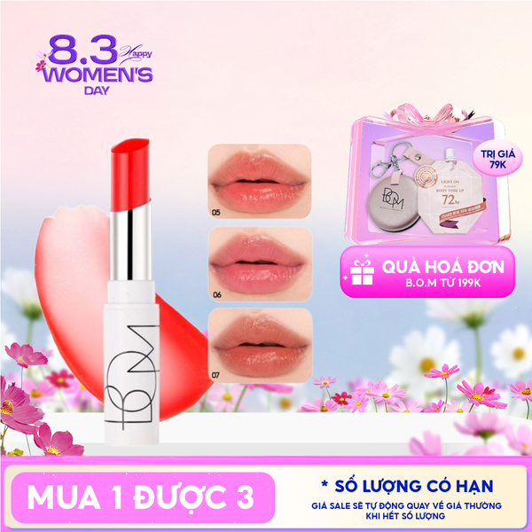  Son Dưỡng B.O.M Giúp Dưỡng Ẩm Cho Môi Mềm Mại Dewy Lip Balm 4.5g 