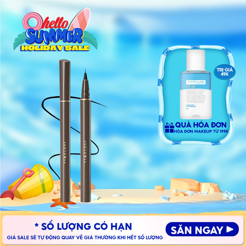 Bút Kẻ Mắt Nước Judydoll Siêu Mảnh, Lâu Trôi, Chống Thấm Nước Slim Liquid Eyeliner 0.4g - 01 Black