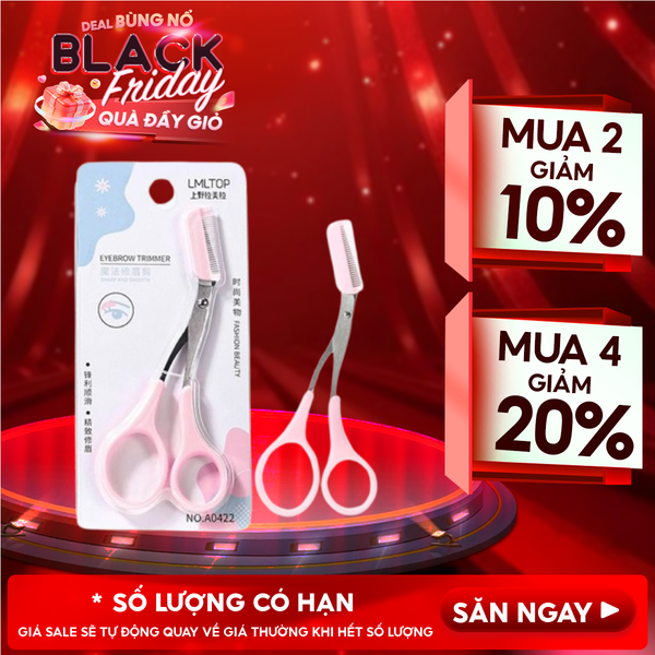  [NHẬP KHẨU] Kéo Lược Tỉa Lông Mày LMLTOP Đa Năng Tiện Lợi A0422 