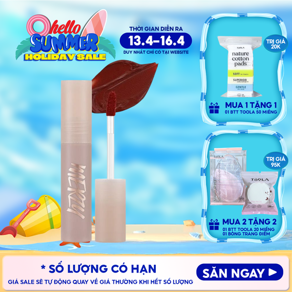  [Academia Collection] Son Kem Merzy Siêu Lì, Lâu Trôi, Lên Màu Chuẩn Academia Mellow Tint 4g 