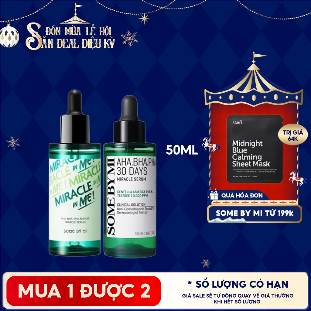 Serum Some By Mi Cải Thiện Da Mụn AHA-BHA-PHA 30 Days Miracle Serum