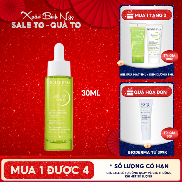  Serum Bioderma Sáng Mịn Mờ Thâm Sebium Serum 30ml 