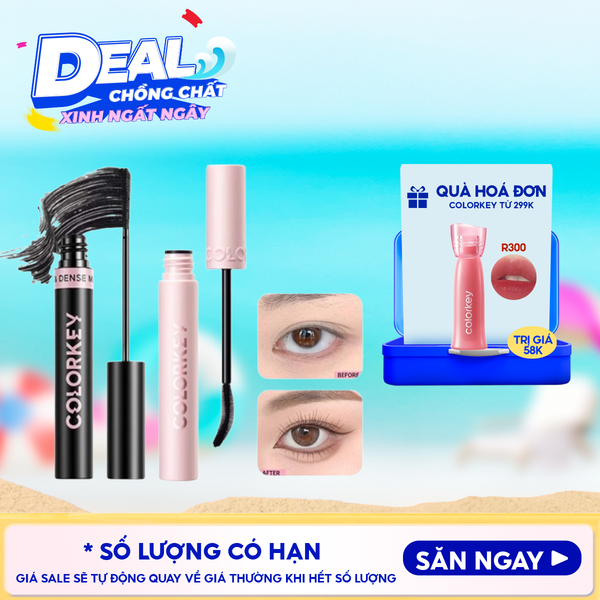  Mascara Colorkey Giúp Mi Dài & Cong Tự Nhiên 