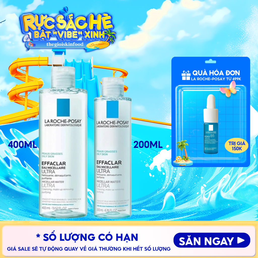 Nước Tẩy Trang La Roche-Posay Dành Cho Da Dầu Mụn, Da Nhạy Cảm Effaclar Eau Micellaire Ultra