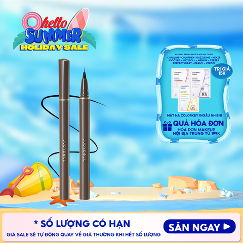 Bút Kẻ Mắt Nước Judydoll Siêu Mảnh, Lâu Trôi, Chống Thấm Nước Slim Liquid Eyeliner 0.4g - 01 Black