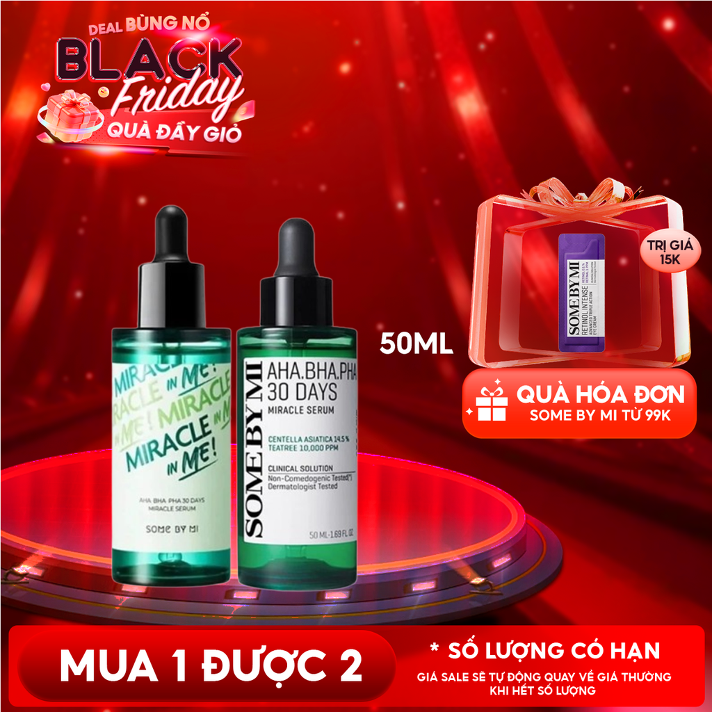 Serum Some By Mi Cải Thiện Da Mụn AHA-BHA-PHA 30 Days Miracle Serum