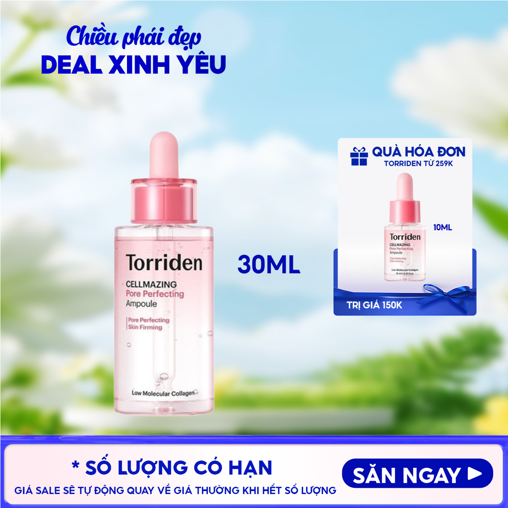 Serum Torriden Chăm Sóc Lỗ Chân Lông Cellmazing Pore Perfecting Ampoule 30ml