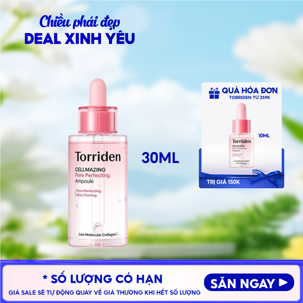 Serum Torriden Chăm Sóc Lỗ Chân Lông Cellmazing Pore Perfecting Ampoule 30ml 