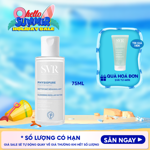  Nước Tẩy Trang SVR Dành Cho Da Nhạy Cảm Physiopure Eau Micellaire 