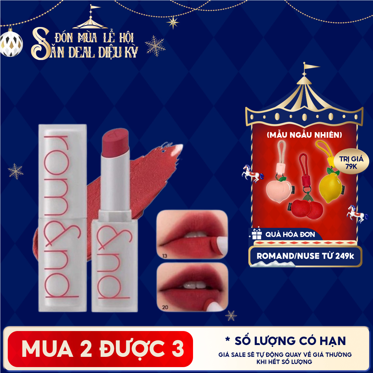 Son Thỏi Lì, Lên Màu Siêu Xinh Romand Zero Matte Lipstick 3g
