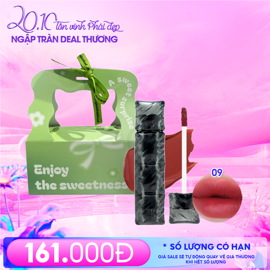 Combo Quà Tặng 20/10: Combo Túi Hộp Nhỏ Enjoy The Sweetness Và Son Môi Merzy