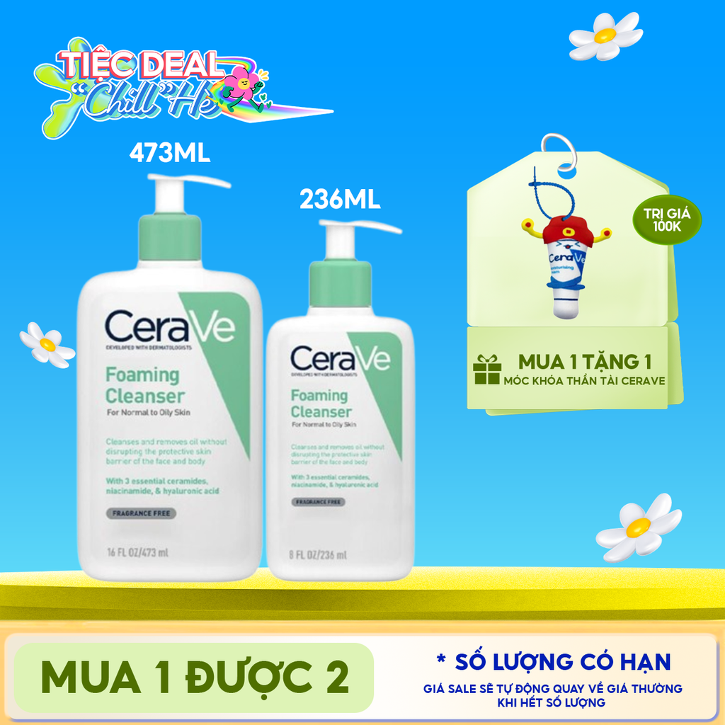 Sữa Rửa Mặt Cerave Sạch Sâu Dành Cho Da Dầu Developed With Dermatologists Foaming Cleanser