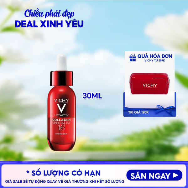  Serum Vichy Hỗ Trợ Trẻ Hóa & Săn Chắc Da Liftactiv Collagen Specialist 16 Bonding Serum 30ml 