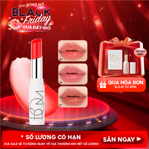  Son Dưỡng B.O.M Giúp Dưỡng Ẩm Cho Môi Mềm Mại Dewy Lip Balm 4.5g 
