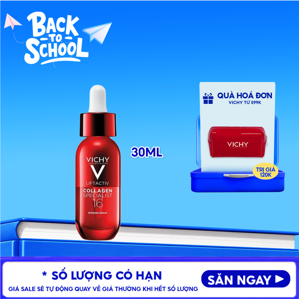  Serum Vichy Hỗ Trợ Trẻ Hóa & Săn Chắc Da Liftactiv Collagen Specialist 16 Bonding Serum 30ml 
