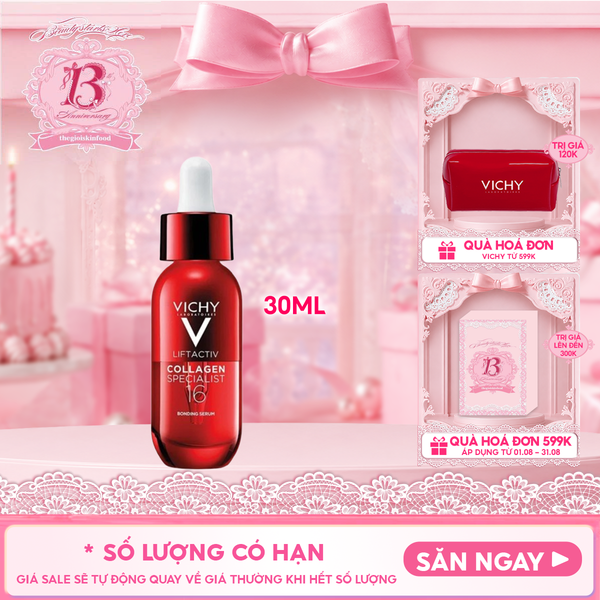 Serum Vichy Hỗ Trợ Trẻ Hóa & Săn Chắc Da Liftactiv Collagen Specialist 16 Bonding Serum 30ml 
