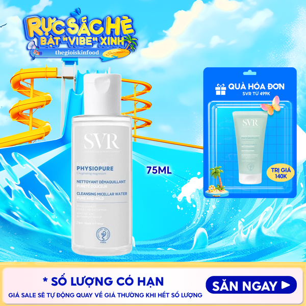  Nước Tẩy Trang SVR Dành Cho Da Nhạy Cảm Physiopure Eau Micellaire 