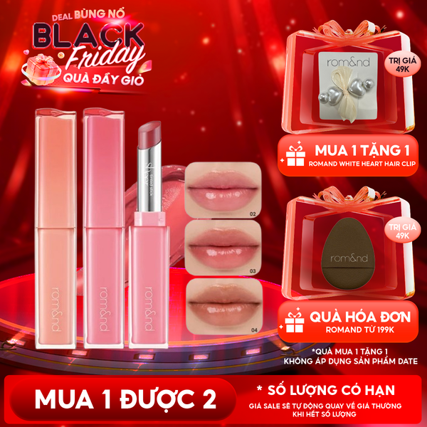  Son Thỏi Bóng Căng Mọng, Mềm Môi Romand Sheer Tinted Stick 2g 