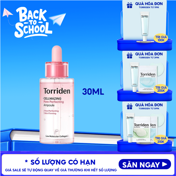  Serum Torriden Chăm Sóc Lỗ Chân Lông Cellmazing Pore Perfecting Ampoule 30ml 