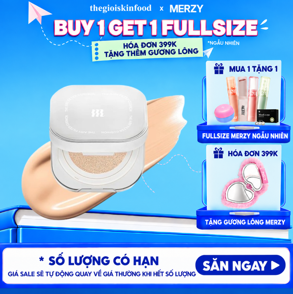  Phấn Nước Merzy Mịn Lì, Che Phủ Cao The Airy Filter Cushion SPF50+ PA+++ 11g 